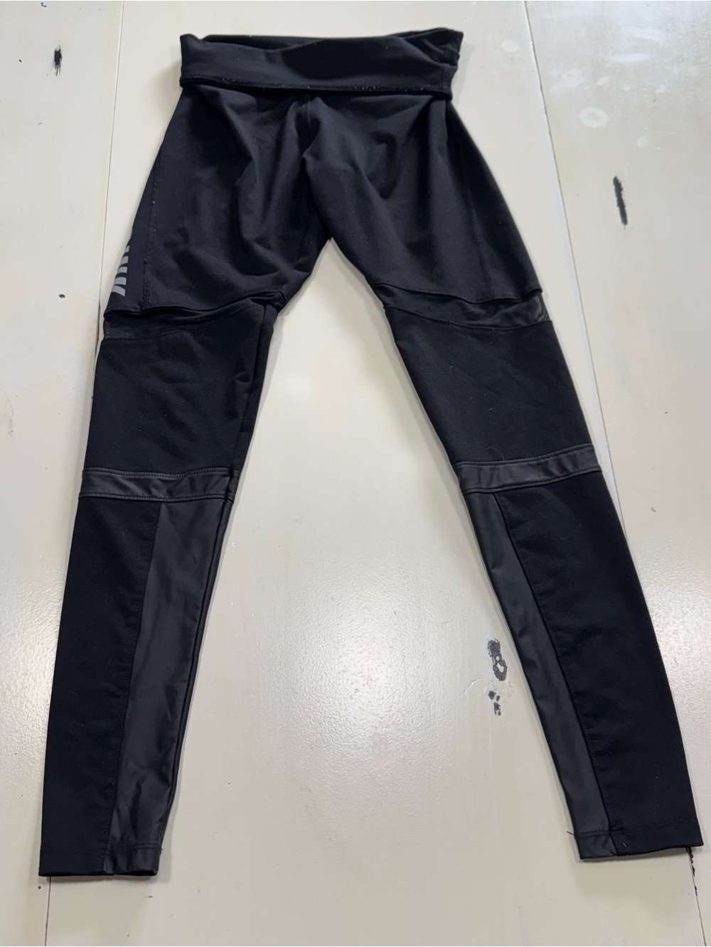 VICTORIA'S SECRET PINK Ultimate Mesh & Faux-Leather Panel Leggings (Size XS)